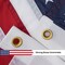 American Flag for Outside 12x18 ft, Embroidered Stars, Sewn Stripes, Brass Grommets Outdoor USA Flag Super Tough Tearproof Spun Polyester US Flag, Giant High Wind United States Flags